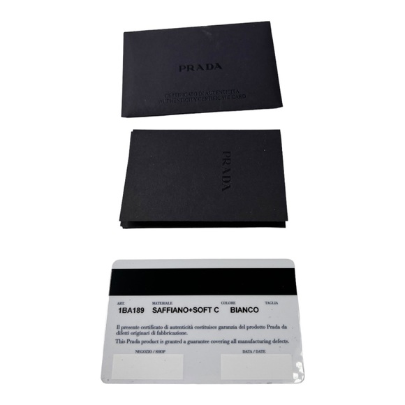 Prada Staffiano white top handle hand bag - Picture 12 of 12